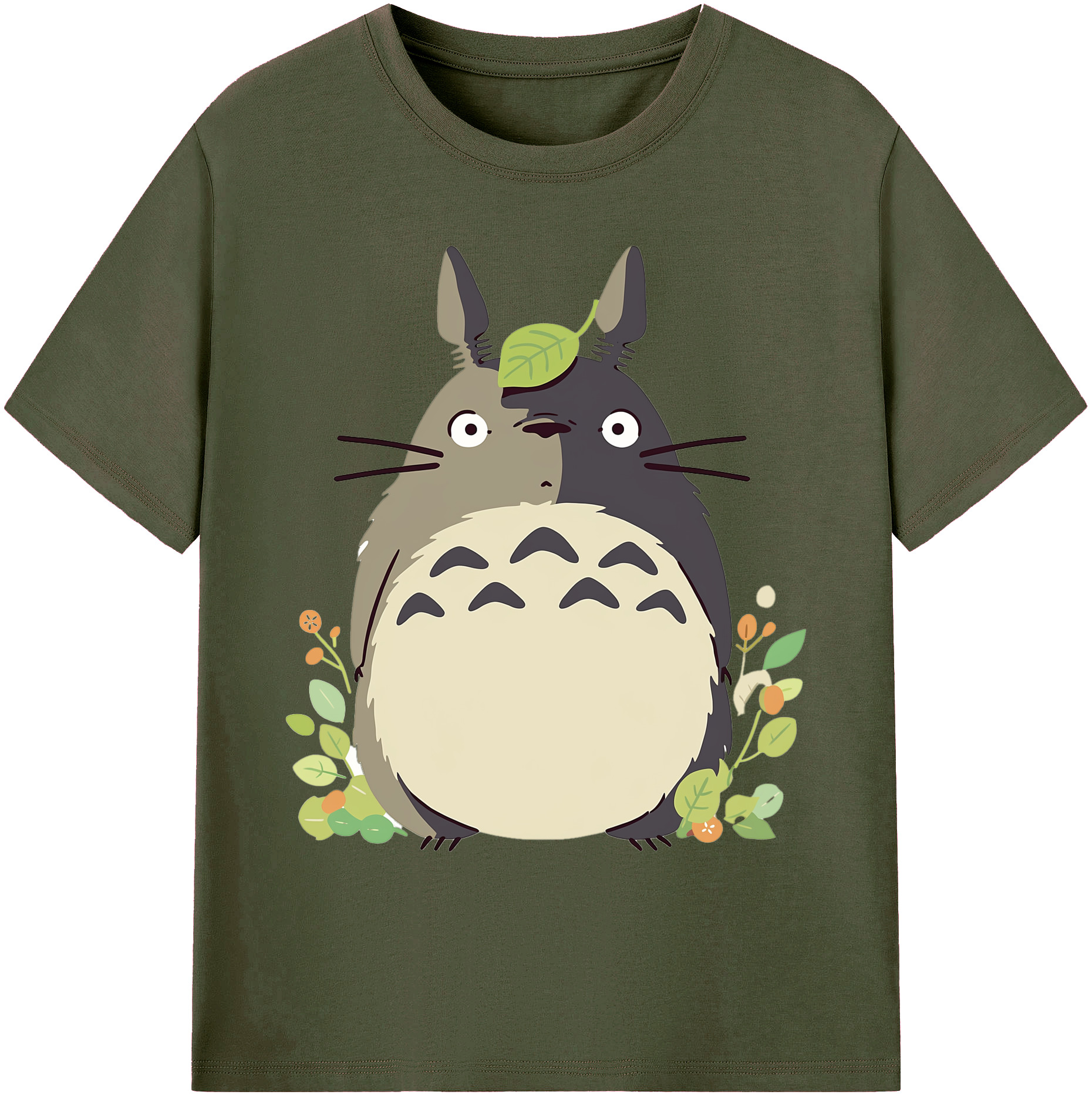（画像用） となりのトトロ 草壁メイ 草壁サツキ My Neighbor Totoro Satsuki Kusakabe Mei Kusakabe 綿100％ メンズ半袖Tシャツ｜肌触りやわらか＆通気性